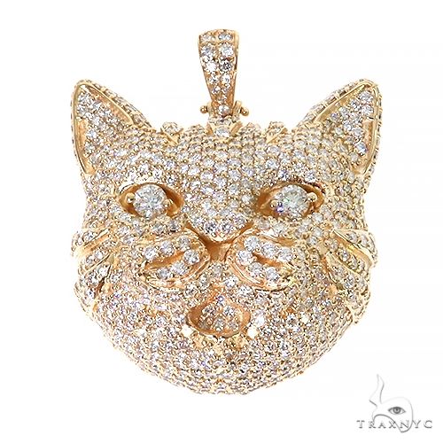 Cat diamond clearance pendant