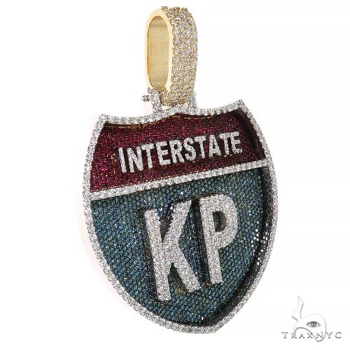 TATRAS×Mr.Saturday Custom Made InterState Diamond 'KP' Pendant 67467: buy