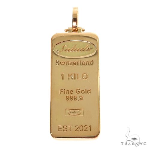 Custom 24k retailer gold pendant