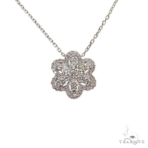 Daisy Flower 1/40 Cttw Natural Diamond Pendant Necklace set in 925 Ste –  Fifth and Fine