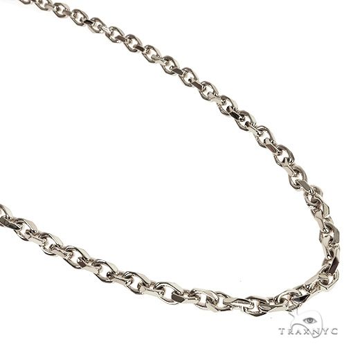 GIGAJEWE Total 23.15ct Plated 18K White Gold Necklace White and 10*14m