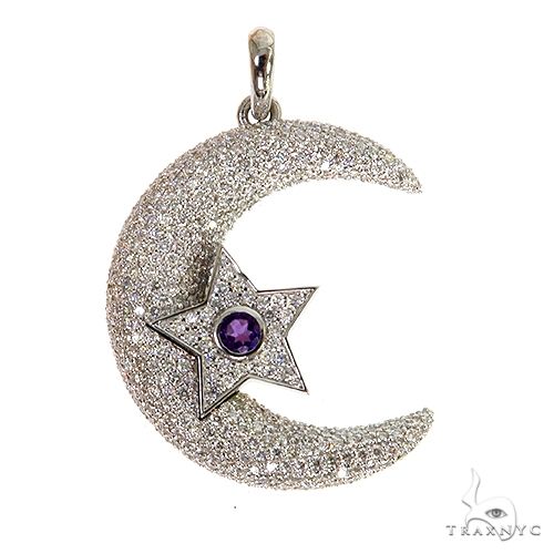 Diamond Star and Moon Necklace | Over The Moon
