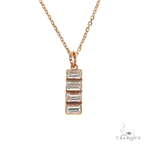 Zoë Chicco 14k Gold 5 Dangling Baguette Diamond XS Curb Chain Necklace –  ZOË CHICCO