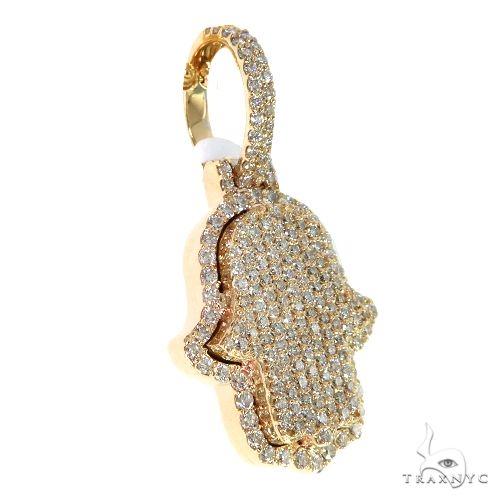 10K Gold Diamond Hamsa Pendant 63618: buy online in NYC. Best price at  TRAXNYC.