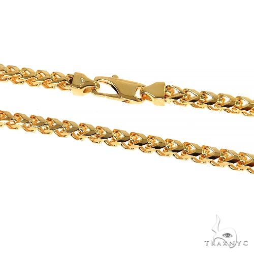 14K Yellow Gold Solid Franco Chain 22 Inches 4mm 67957: buy online