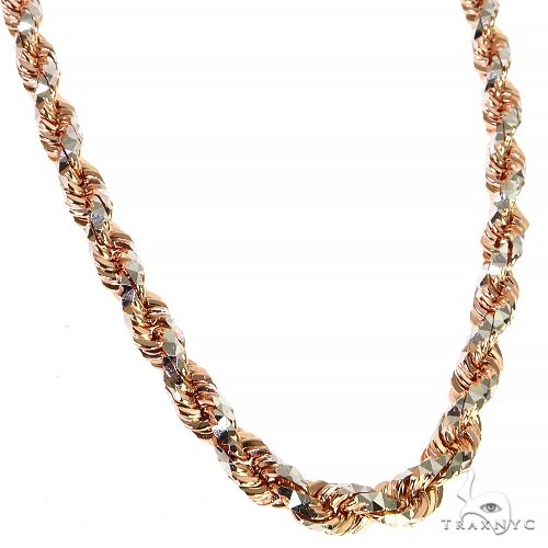 24'Rope hotsell Chain - 14K Rose Gold Finish Large Reverse Bunny