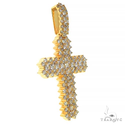 Large Diamond Cross Pendant (Lab) 68212: buy online in NYC