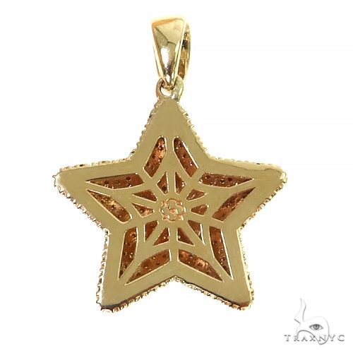 2024 10k Gold Gemstone Star Pendant