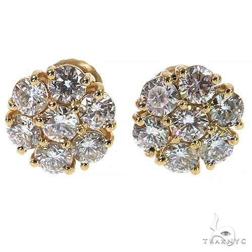 【HYERES LOR】24FW★ Essence Lab Diamond  Earrings 10K HYERES LOR】24FW☆ Essence Lab Diamond Flower NC S 10K Fine