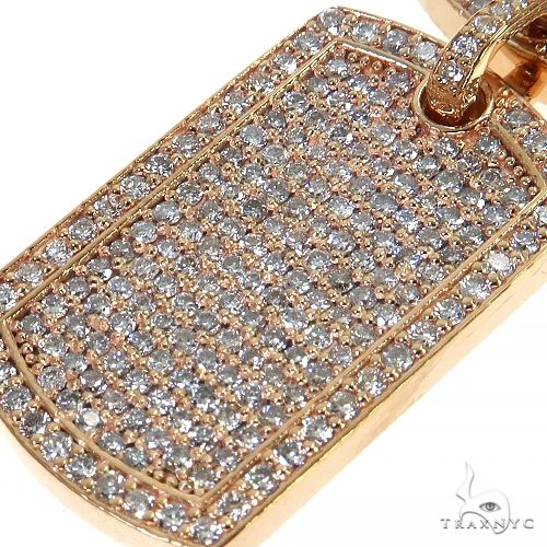 Double Dog Tag Diamond Pendant 68255