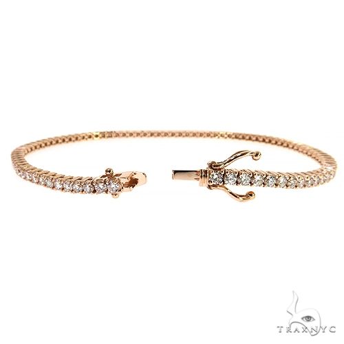 7 Pt Diamond Tennis Anklet Bracelet 68264