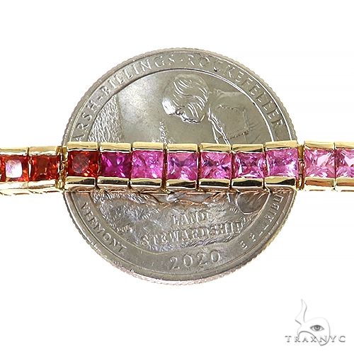 Rainbow Sapphire Princess Cut Bracelet 68298: buy online in