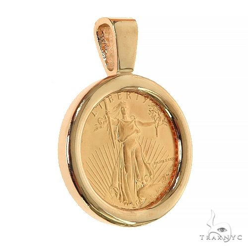 14k Liberty high quality Coin Pendant