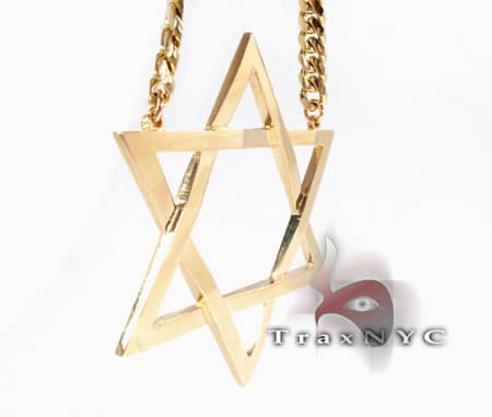 Star of David Pendant online 14K Yellow Gold Ch