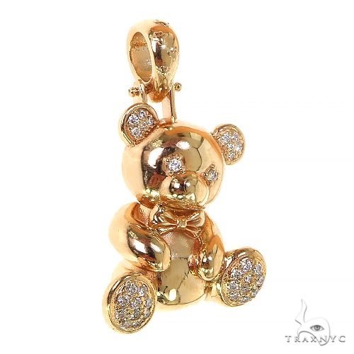 Heavy Trax Teddy Bear Diamond Pendant 68647