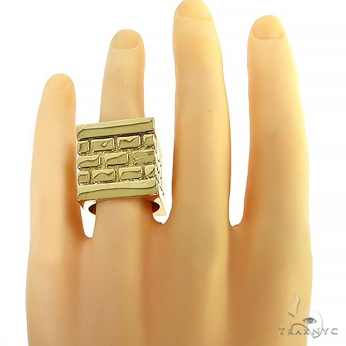 18K Gold Brick City Ring 68725: buy online in NYC. Best