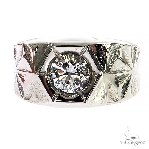 14K Rose Gold Ring with Antler & Turquoise Mens Ring Rose Gold Wedding–  Pillar Styles