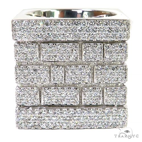 Platinum Brick City Diamond Ring 68777