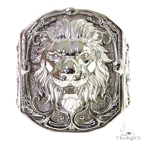 Lion ring hot sale silver price