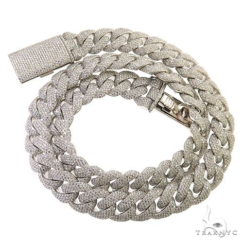 Iced Out 19mm Cuban Iced Out 19mm Prong Cuban Link Iced Out Chain