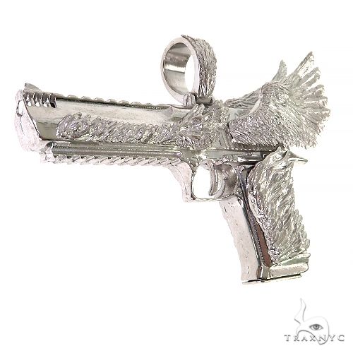 Hotsell Silver Gun Pendant