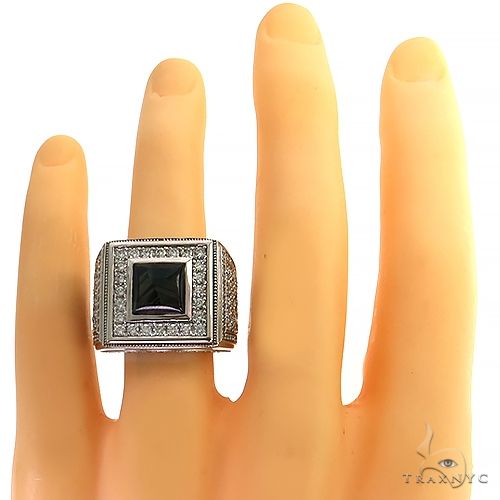 ★SENTIMENTS★ NO.323 [BLACK] GEOMETRY STAR RING Black Devil Heart Ring | Alex Streeter