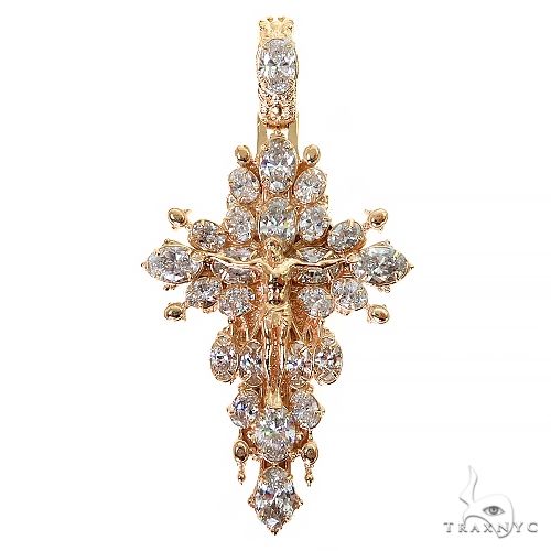 K10ローズゴールド MINI HALO NECKLACE Diamond Halo Necklace 1/4 ct tw Round-Cut 10K Rose Gold