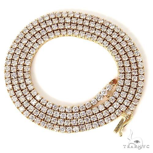 14k Yellow Gold Tennis chain 7pt 3.3mm 22 inches 69573: buy