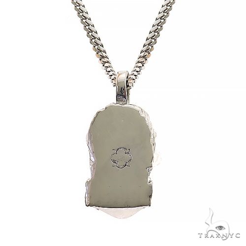 Sacred Visage Jesus Pendant Set .925 Silver 69619: buy
