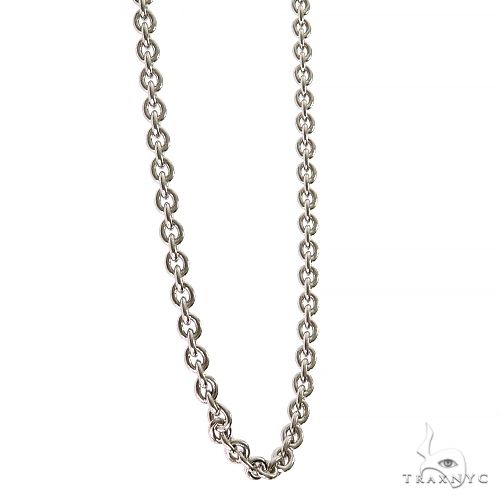 18K White 2024 Gold Mens Chain Necklace 22