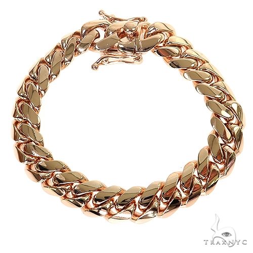 14k rose gold good bracelet 7.5 inch