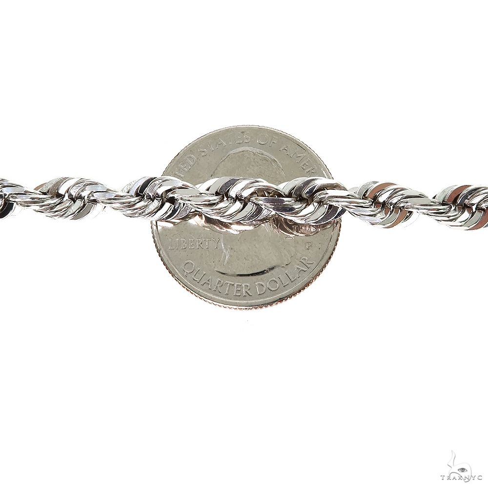 18k White Gold Solid Rope 6mm 22 inches 69749: buy online in