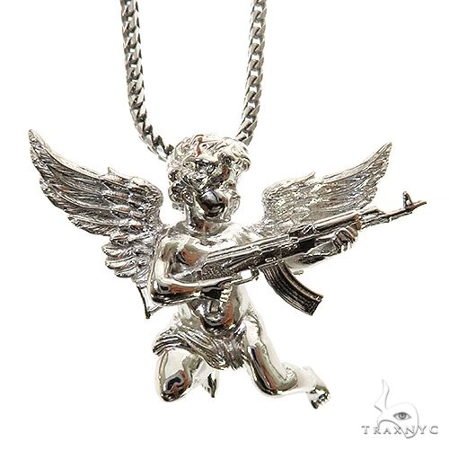 Store Cool Gun Pendant Necklace combo