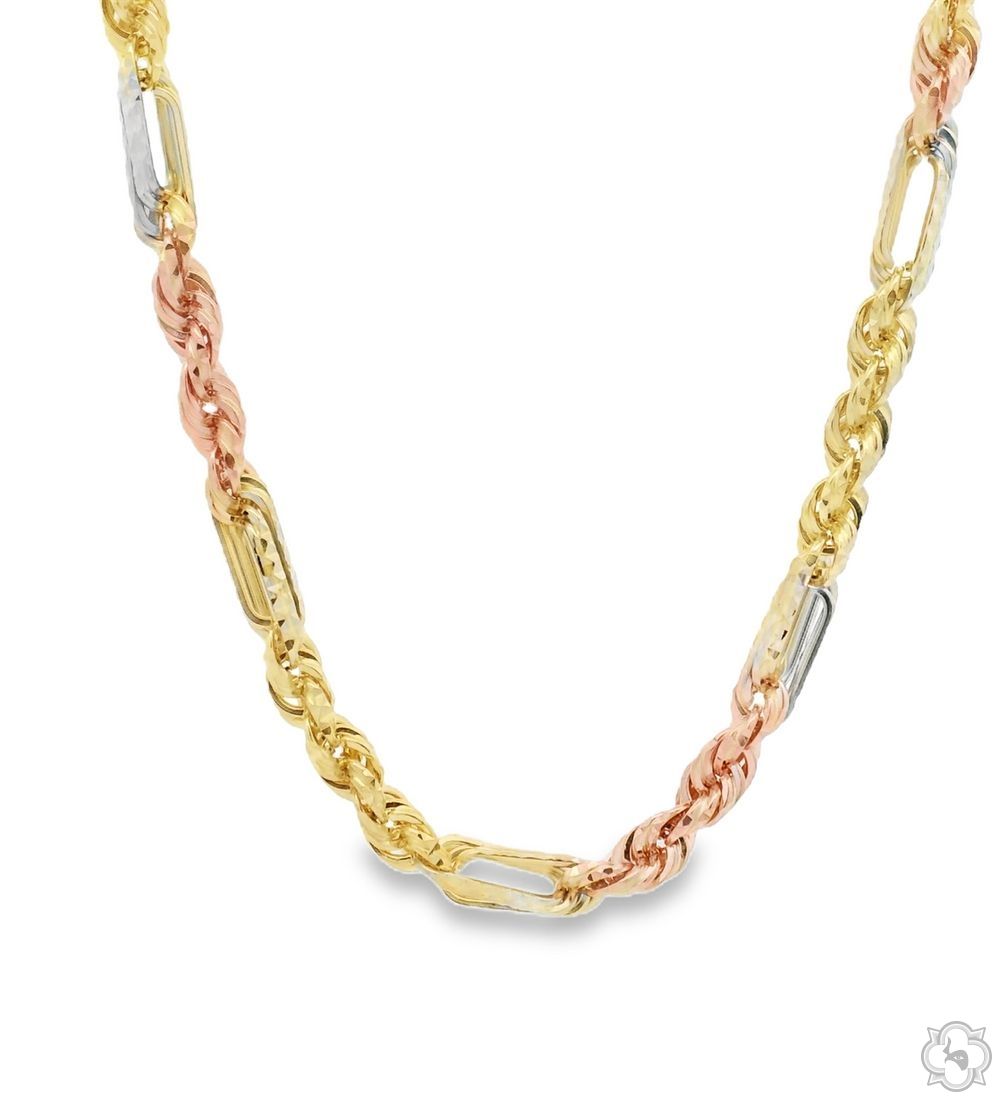 Prices Of Tri Color Gold Necklaces The World Jewelry Center 14k