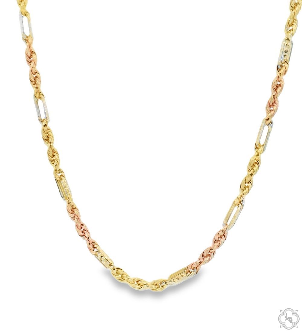 Solid 14k Yellow Gold 3 Three Stone Turquoise and 1/8 Cttw Diamond Bar Char